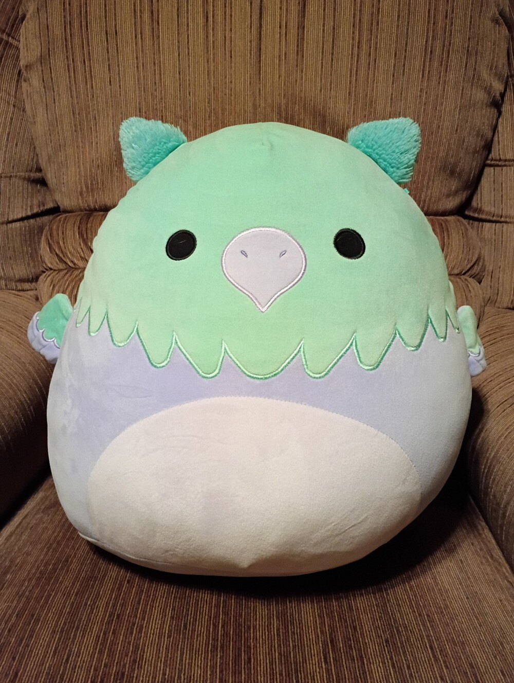 Squishmallows 16 Inch Teal And Purple Griffin Stuffie Plushie
